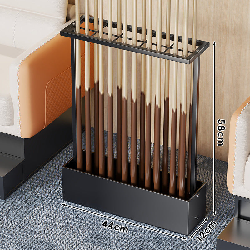 Freistehender Metall Billard Queue Rack mit Multi-Slot Oberhalter und beschwertem Sockel
