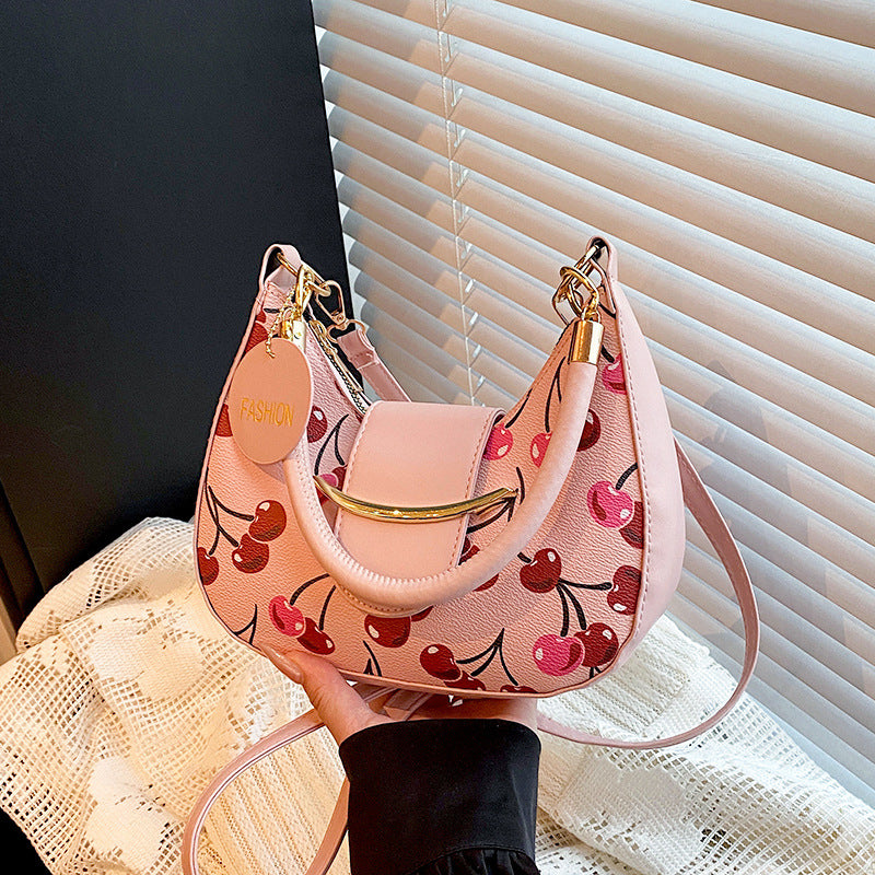 Schicke Kirschen Druck Handtasche