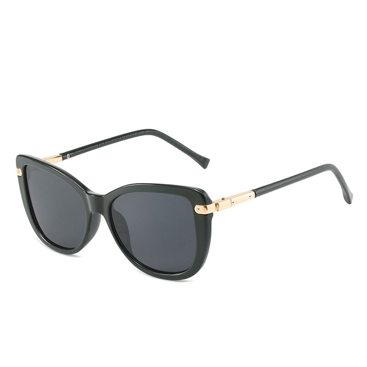 Damen Modische Katzenaugen-Sonnenbrille mit luxuriösem Rahmen Karnz