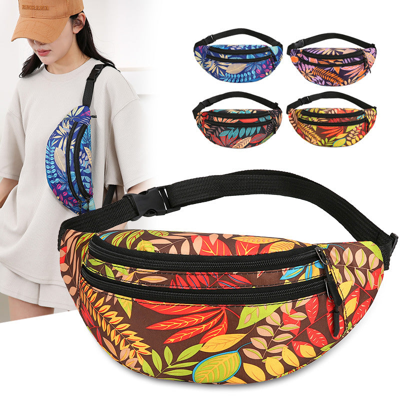 Blumenmuster Utility Gürteltasche Karnz