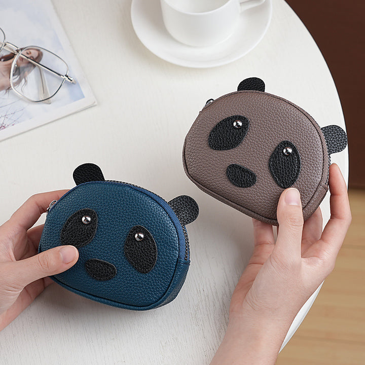 Niedliche Panda-Themen Reißverschluss-Münzbörse