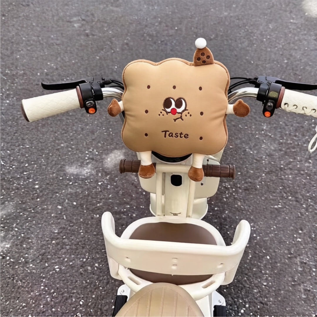 Gepolstertes Lenker-Handmuff für Roller mit niedlichem Plüsch-Katzenmotiv