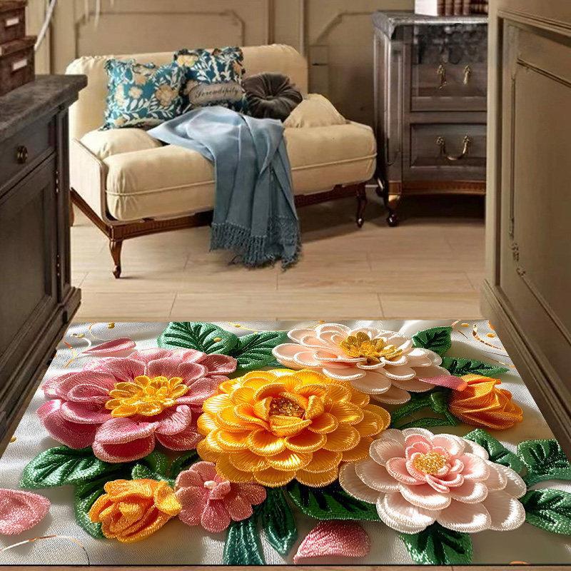 Blumenmuster Eingangsmatte