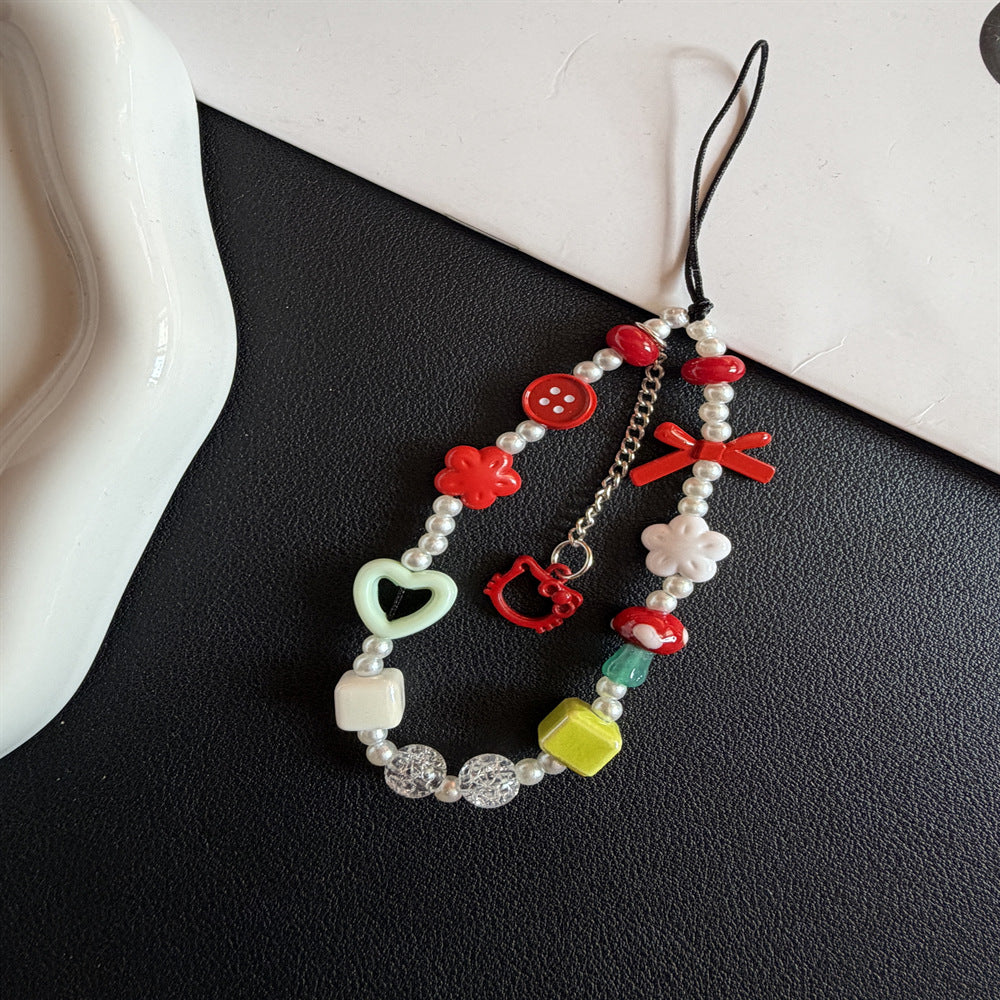 Verspielt Bead Charm Handy Lanyard Karnz 1790135330