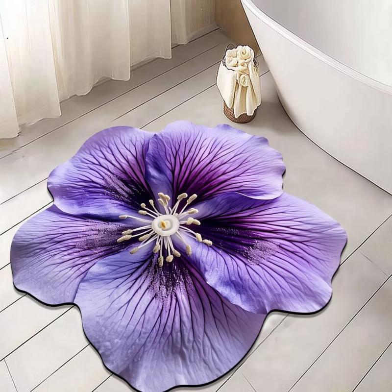 Blumenförmige Badematte