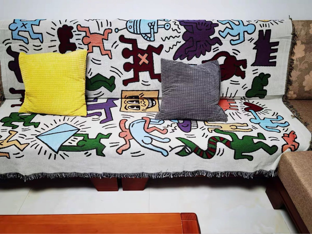 Künstlerische grafische Wurfdecke