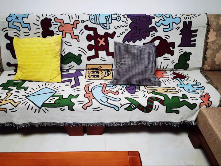 Künstlerische grafische Wurfdecke