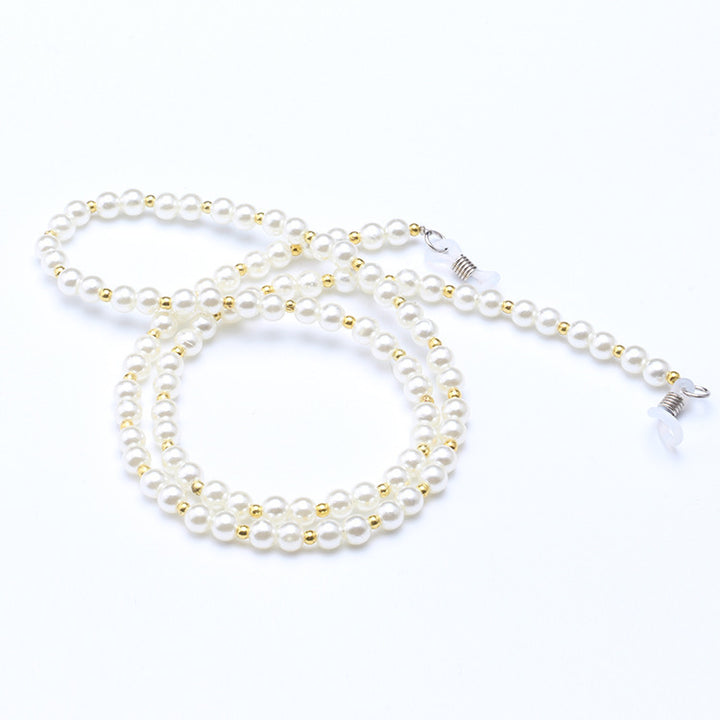 Elegante Perl Brillen Kette Karnz