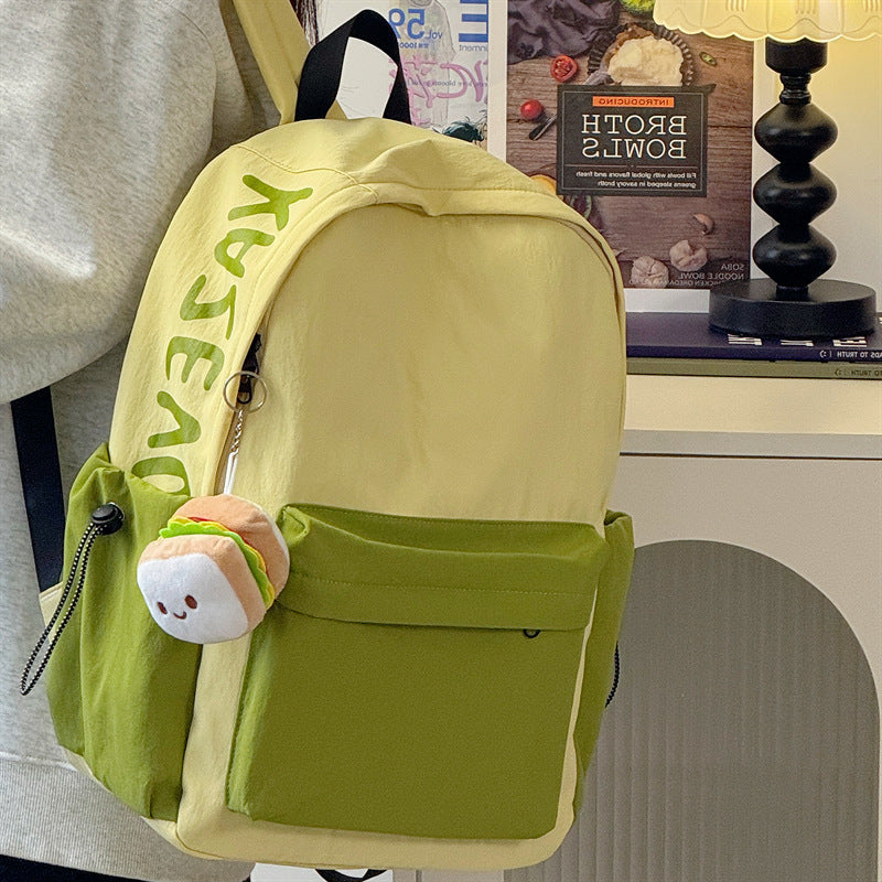 Trendy Casual Rucksack mit süßem Plüschanhänger
