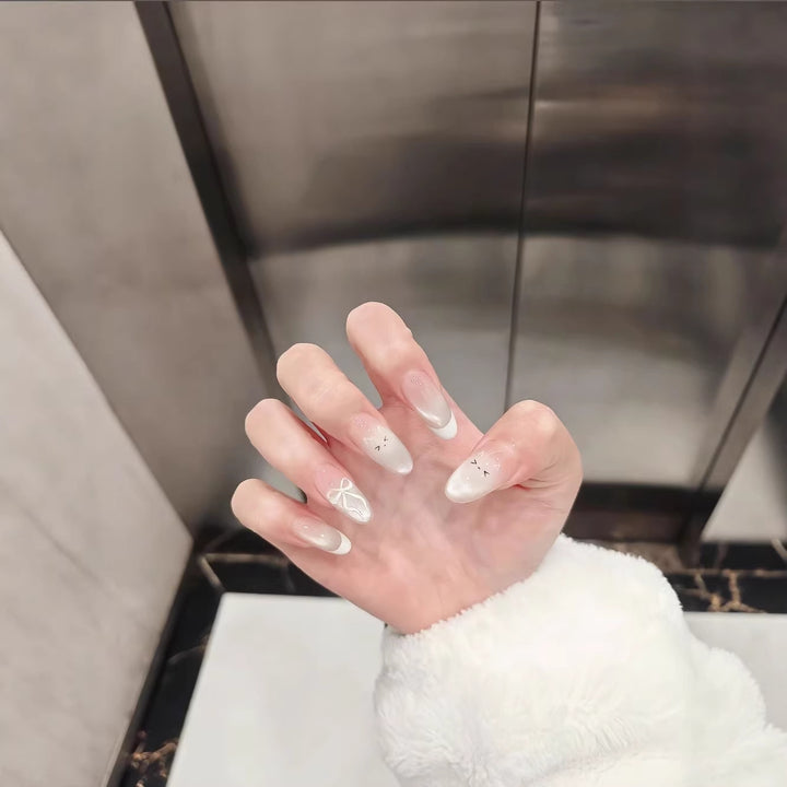 Künstlerische Französische Spitzen Nagelverstärkungen