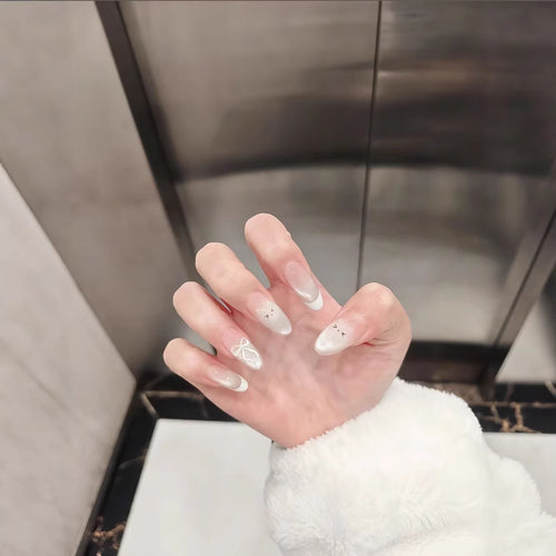Künstlerische Französische Spitzen Nagelverstärkungen