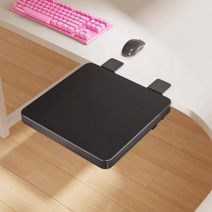 Clip-On Bambus Klappbecher und Snack-Seiten Tisch mit verstellbarem Drehklemme