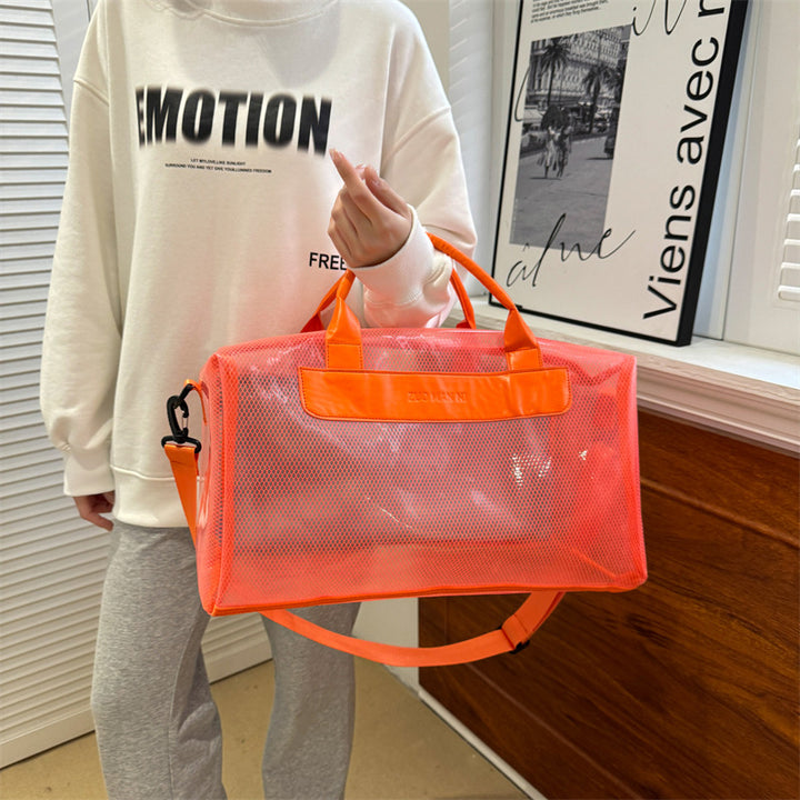 Stylische Mesh Reise Duffel Tasche Karnz
