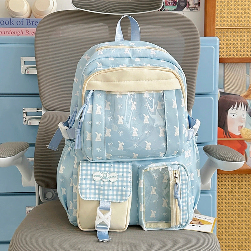 Verspielter Hasen-Themen-Rucksack
