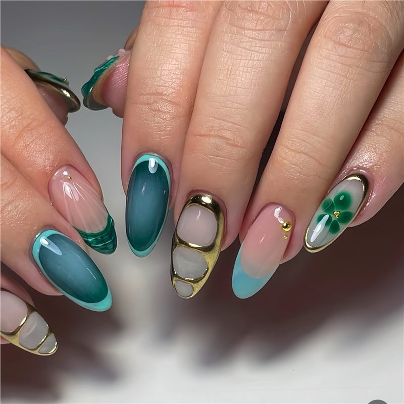 Künstlerische Press-On-Nagelerweiterungen mit einzigartigen Designs Karnz