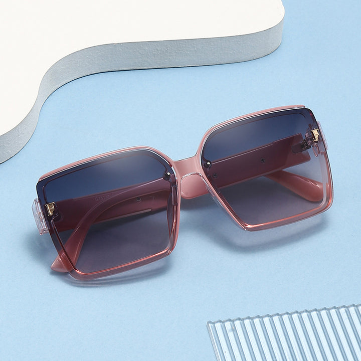 Damen quadratische Sonnenbrille mit luxuriösem Rahmen und polarisierenden Gläsern Karnz
