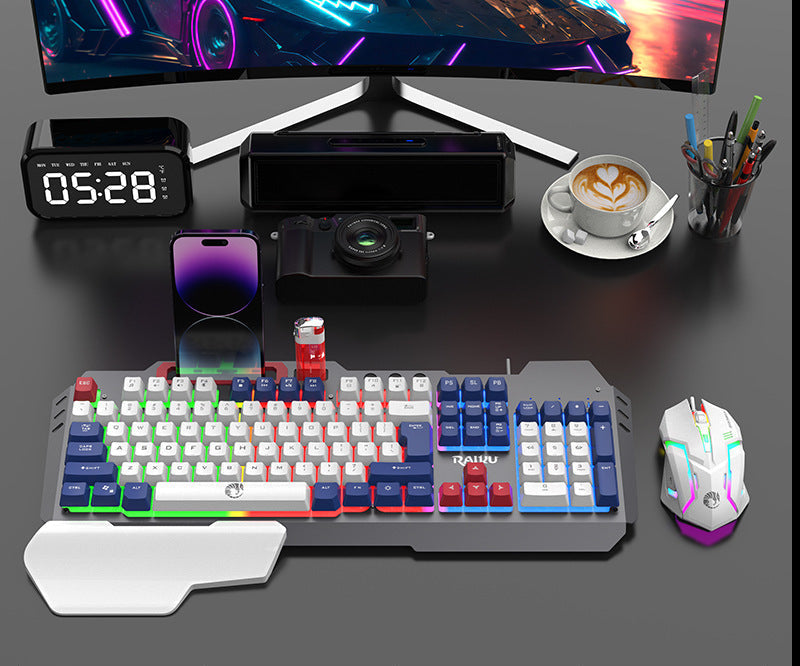 Ergonomische Mechanische Gaming-Tastatur mit Handballenauflage Karnz