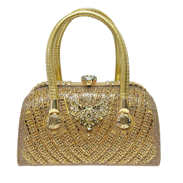 Dekorative mit Strass besetzte Abendhandtasche