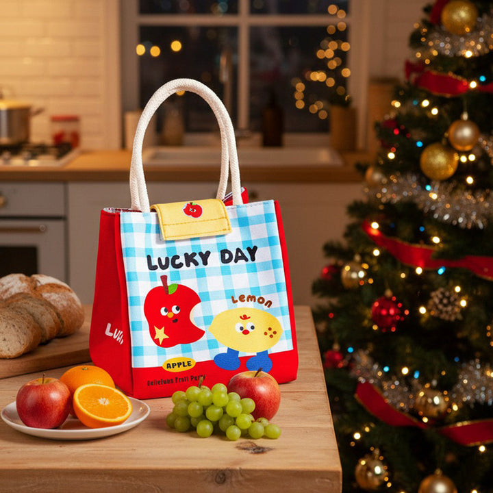 Süße Kaninchen-Themen-Isolierte Lunch-Tasche