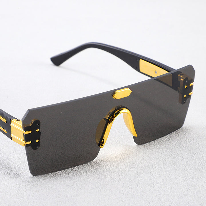 Damen futuristische Fashion-Sonnenbrille Karnz