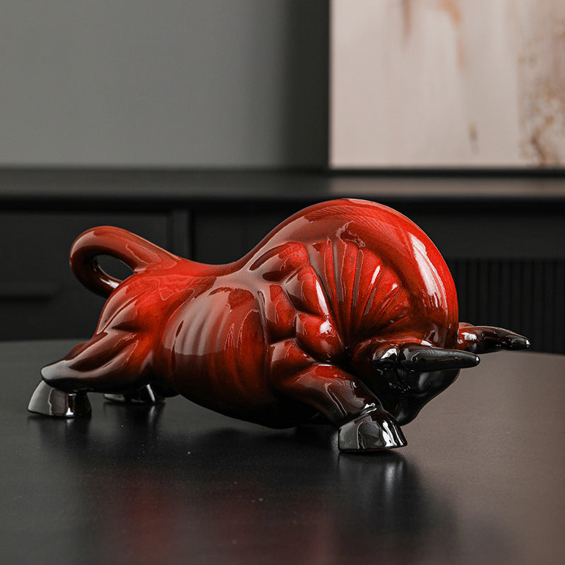Künstlerische Stierfigur