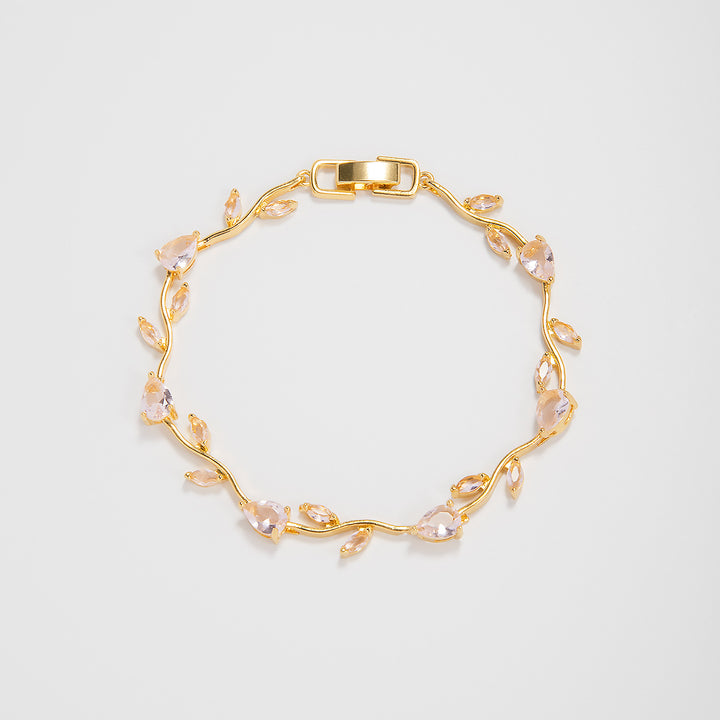 Elegante florale Design-Aussage-Armband Karnz