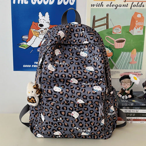 Verspielter Tierdruck-Rucksack