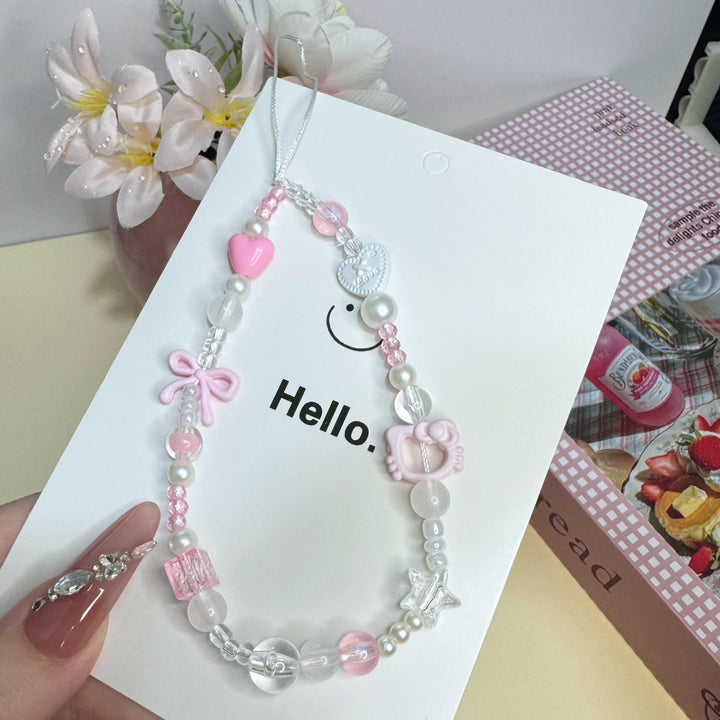 Charm Beaded Phone Halskette Karnz