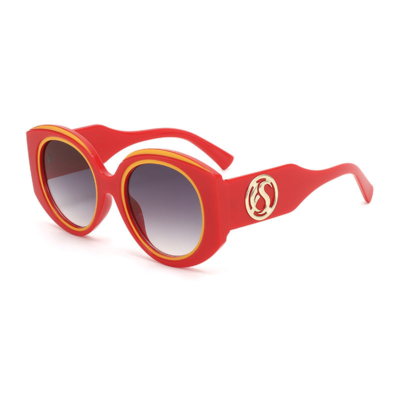 Damen moderne Sonnenbrille im auffälligen oversized Design Karnz