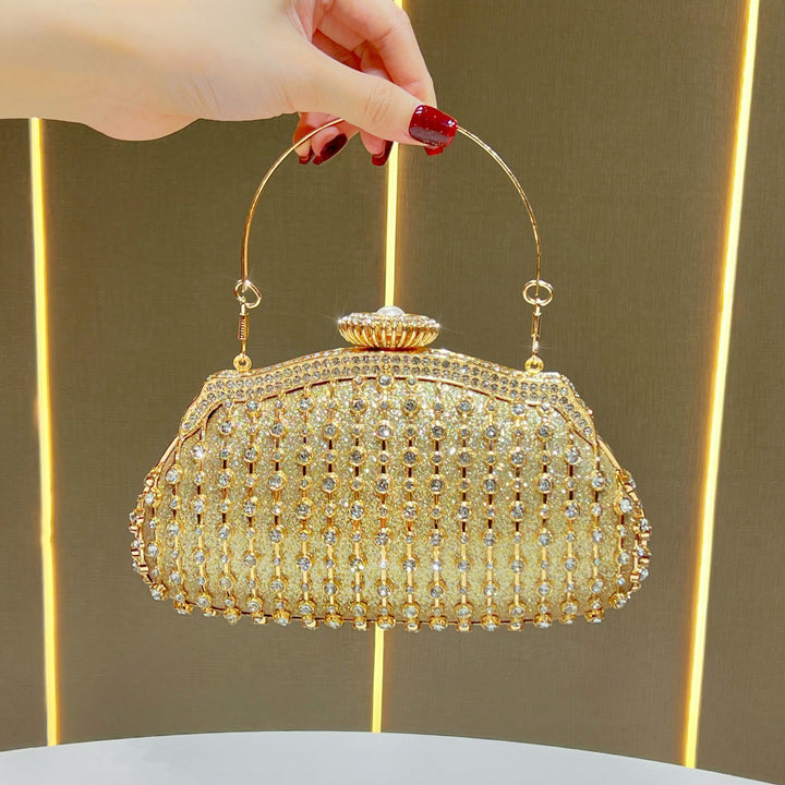 Glamouröse Kristallverzierte Abend-Handtasche