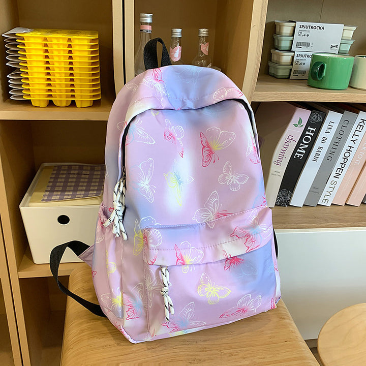 Verspielter Schmetterlingsmuster-Rucksack