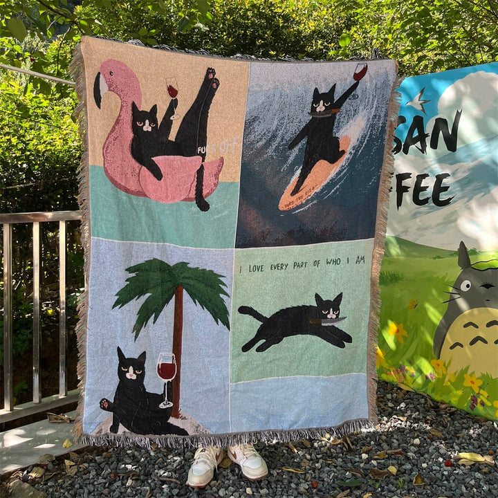 Spaßige katzenmotiven dekorative Decke