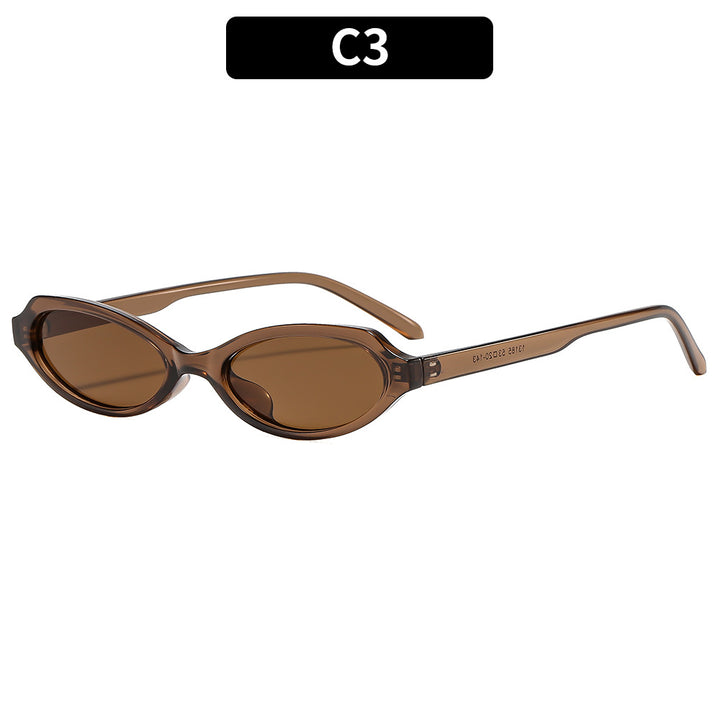 Elegante ovale Rahmen Sonnenbrille