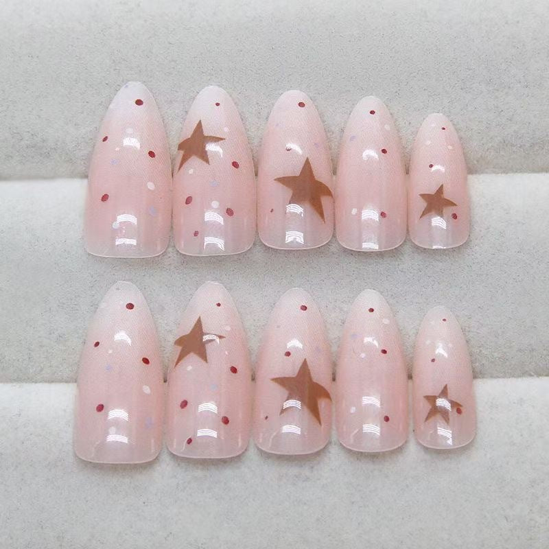 Glitzernder Stern Nagelkunst Karnz