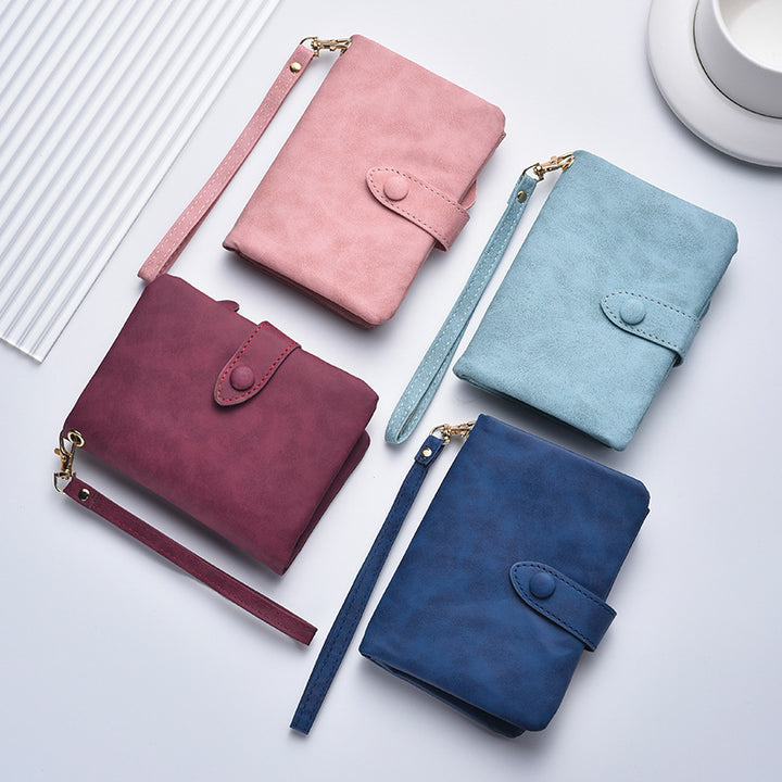 Kompakte Kunstleder Clutch Geldbörse Karnz