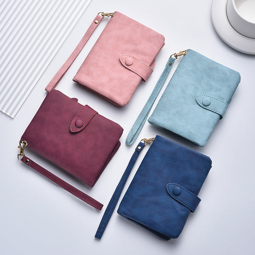 Kompakte Kunstleder Clutch Geldbörse Karnz