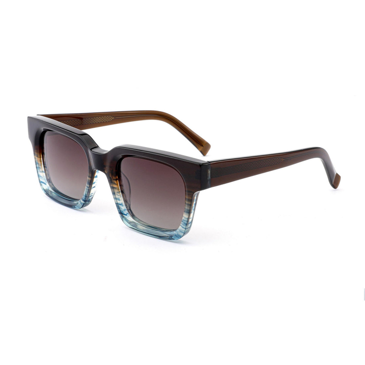 Damen modische Sonnenbrille mit markantem geometrischen Design und UV-Schutz Karnz