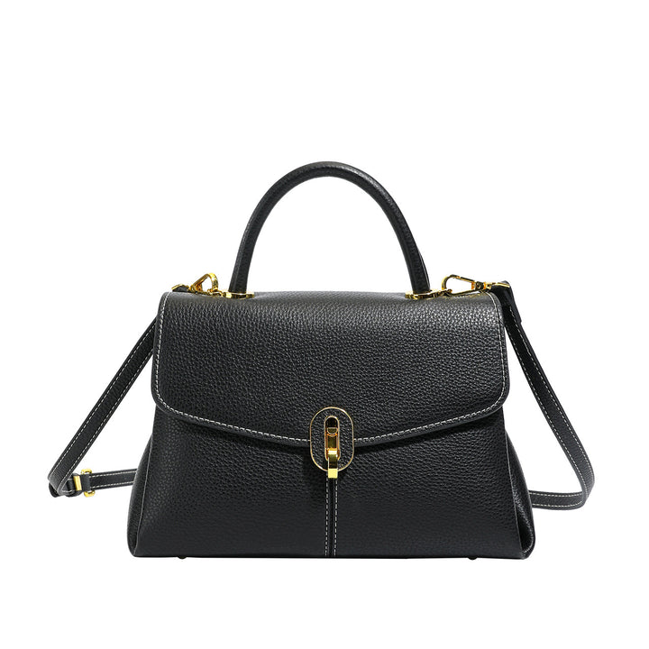 Elegante Handgefertigte Strukturierte Handtasche Karnz
