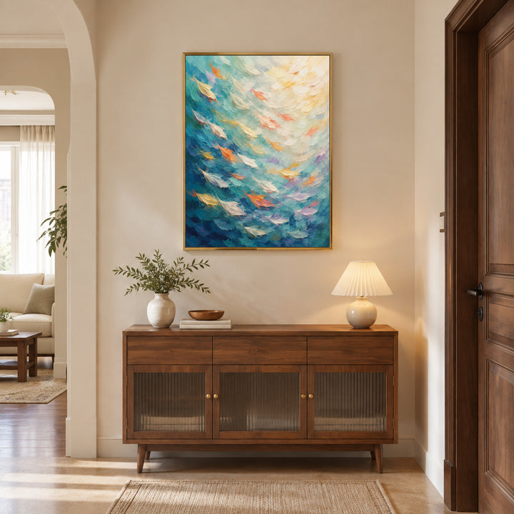 Abstrakte expressionistische Leinwand Wandkunst Dekor