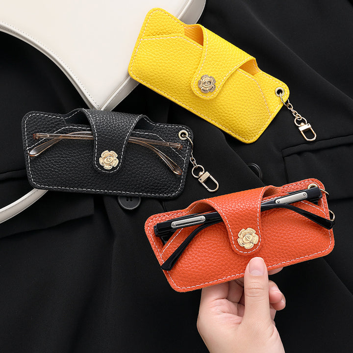 Stylische Leder Sonnenbrillenetui