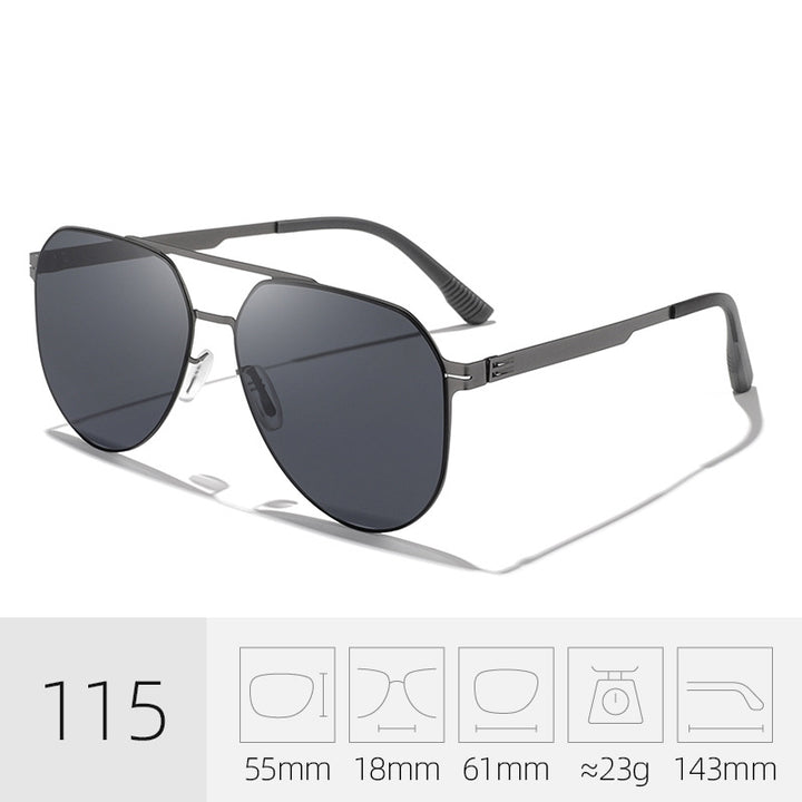 Premium leichte Aviator Sonnenbrille Karnz
