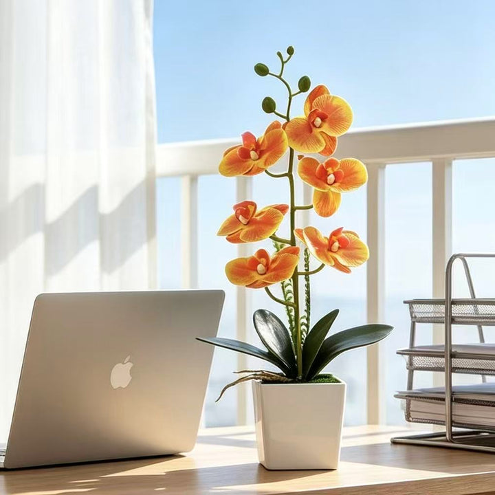 Realistische künstliche Orchideenarrangement für Wohnkultur