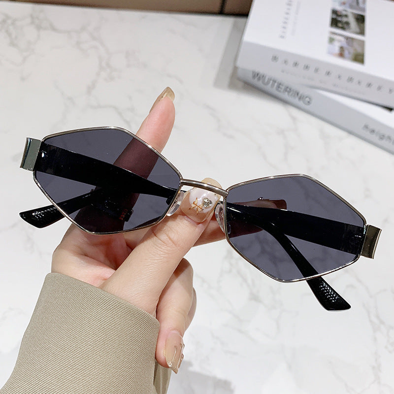 Damen geometrische Cat-Eye Sonnenbrille Karnz