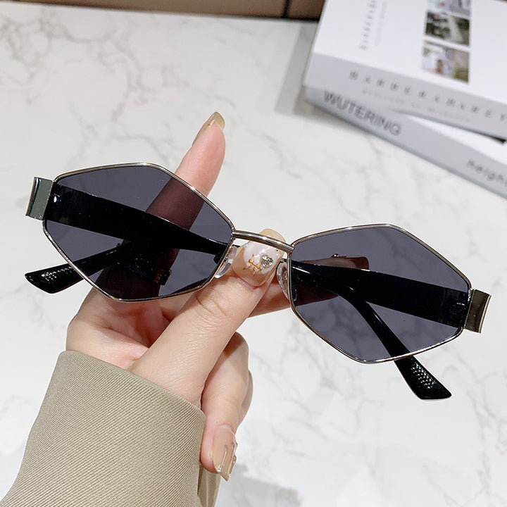 Damen geometrische Cat-Eye Sonnenbrille Karnz