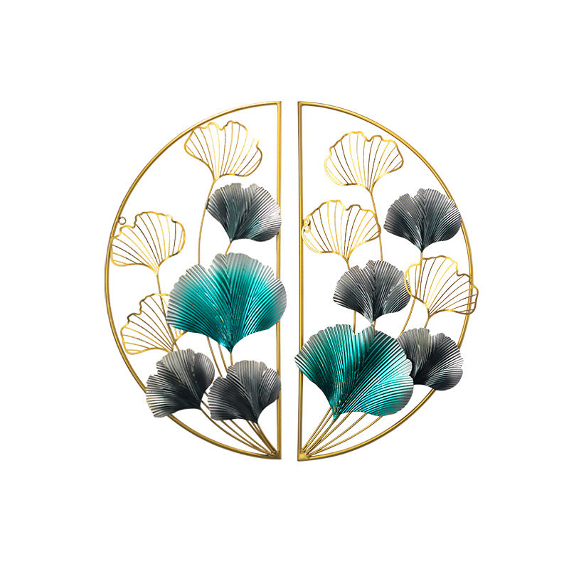 Dekorative Metall Wandkunst mit floralem Design Karnz