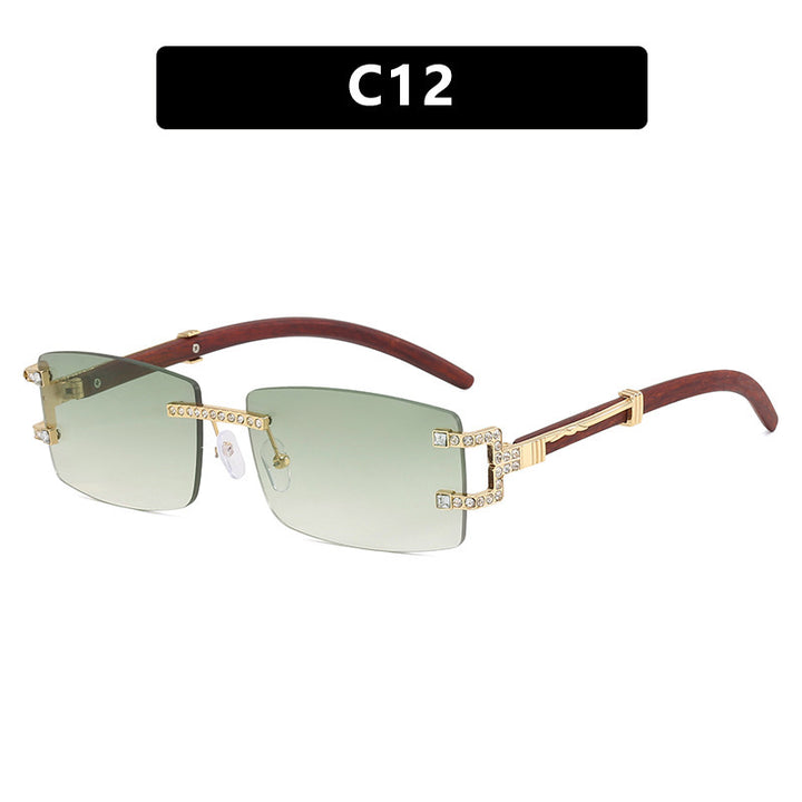 Damen exklusive Sonnenbrille im eleganten Design mit Strass-Akzenten Karnz