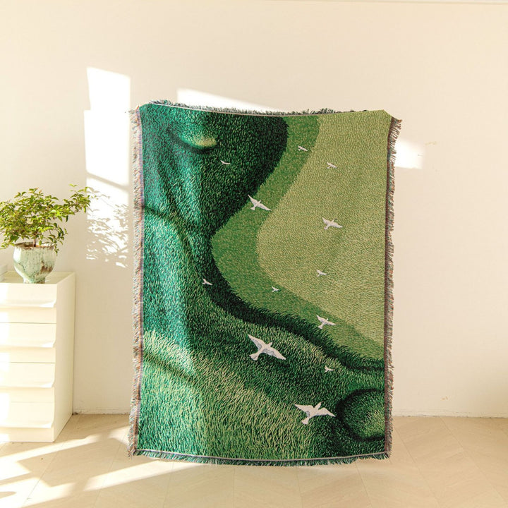 Künstlerische Landschaft Gewebte Wurfdecke