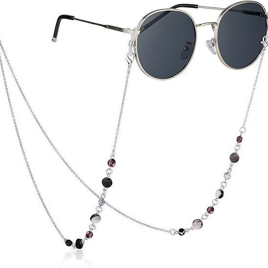 Elegante Perlen Brillen Kette Karnz