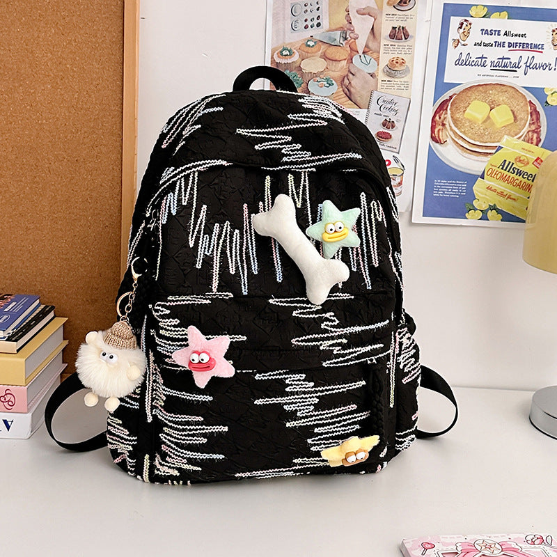 Abstrakt gemusterter Rucksack Karnz