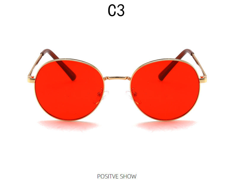 Damen modische Sonnenbrille mit verspiegeltem Farbverlauf Karnz